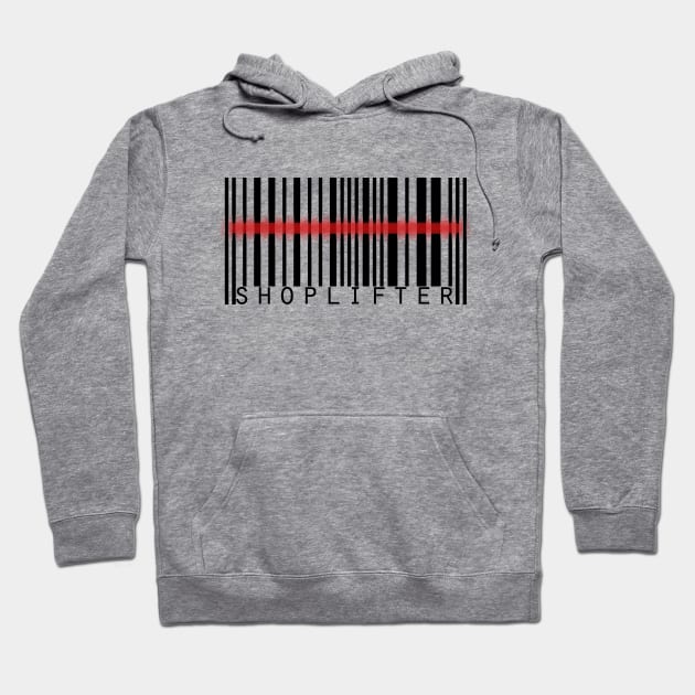 shoplifter barcode Hoodie by atasistudio